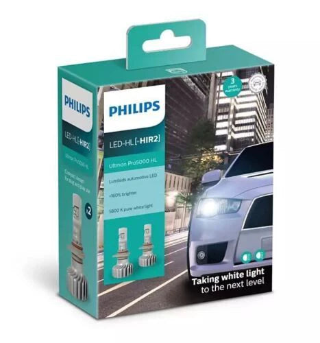 PHILIPS HIR2 9012 Ultinon Pro5000 LED Kit for Ford FGX Falcon Toyota Corolla ZR PAIR