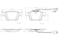 Maserati Levante M161/Ghibli Alfa Romeo Giulia/Stelvio Brembo Rear Brake Pad Set P23180N 123mm