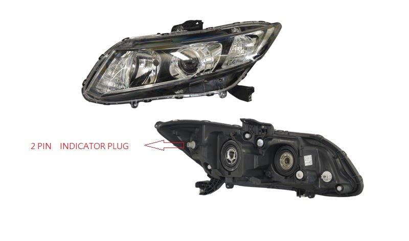 HONDA CIVIC FB HEADLIGHT LEFT HAND SIDE 02/2012 ~ 06/2014