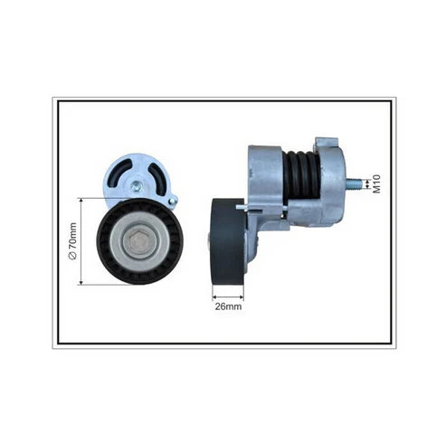 NEW DRIVE BELT TENSIONER & PULLEY for BMW X3 E83 2.0L N46 B20 B ENG. 2005 - 2011