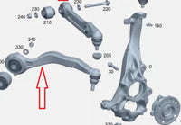 MERCEDES BENZ C-CLASS W206 AWD 2021-ON - PAIR FRONT LOWER CONTROL ARMS