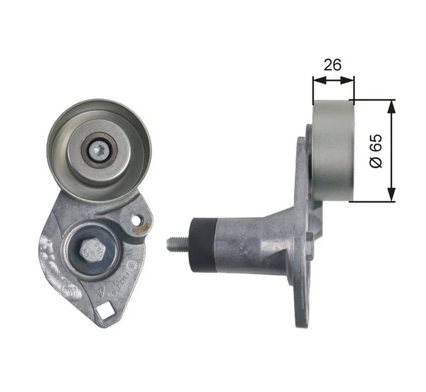 DRIVE BELT TENSIONER for PEUGEOT 407 2.9L PETROL V6 ES9A ENG. 2004 - 2011