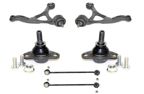 VOLVO XC90 Mk1 SUV 2003-2015 - PAIR FRONT LOWER CONTROL ARMS WITH FRONT SWAY BAR LINKS
